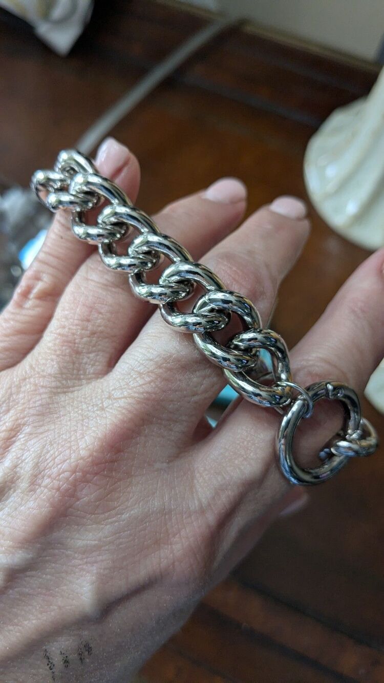 Ever & Ivy Simply Irrestible Rhodium Silvery Chain Bracelet Never worn - Picture 7 of 8